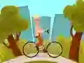Hra Puzzle Šťastná Jazda na Bicykli online Hra Puzzle Šťastná Jazda na Bicykli online