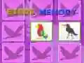 Hra Pamäť pre deti s vtákmi online