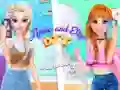 Hra Annie a Eliza DIY Vyšívanie Šiat online Hra Annie a Eliza DIY Vyšívanie Šiat online