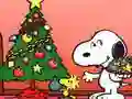 Hra Snoopy Vianočný Puzzle online Hra Snoopy Vianočný Puzzle online