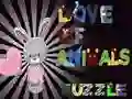 Hra Láska k zvieratám Puzzle online Hra Láska k zvieratám Puzzle online