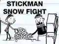 Hra StickMan Snehová Bitka online