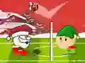Hra Zimný hlavový futbal Santa online Hra Zimný hlavový futbal Santa online