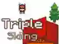 Hra Trojnásobné Lyžovanie 2D online Hra Trojnásobné Lyžovanie 2D online