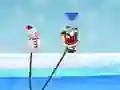 Hra Santa skok Snežného Muža online