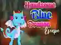 Hra Únik pekného modrého draka online Hra Únik pekného modrého draka online