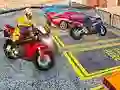 Hra Hra parkovania ťažkých bicyklov v meste 3D online Hra Hra parkovania ťažkých bicyklov v meste 3D online