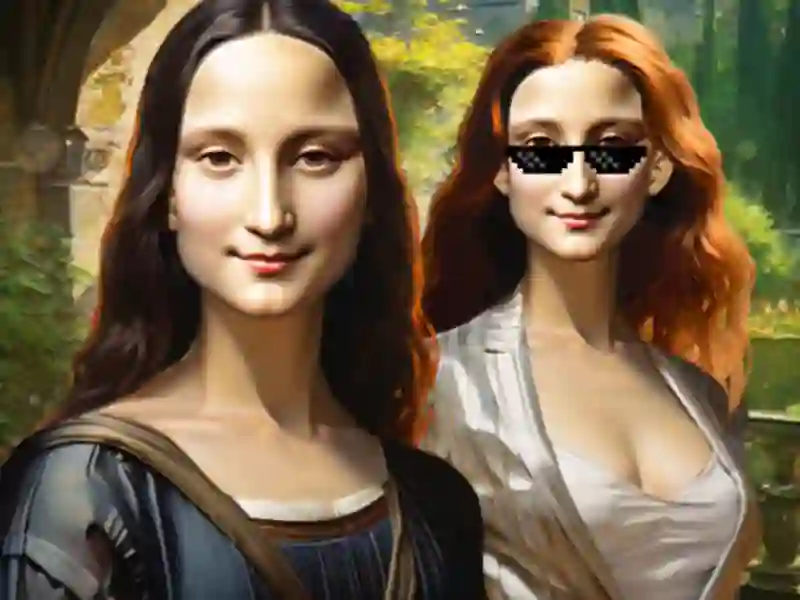 Hra Mona Lisa: módne experimenty online