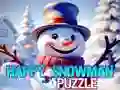 Hra Šťastný Snehuliak Puzzle online