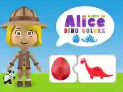 Hra Svet Alice DINO farieb online Hra Svet Alice DINO farieb online