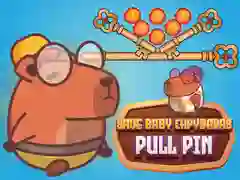 Hra Uložte bábätká kapybary Pull Pin online Hra Uložte bábätká kapybary Pull Pin online