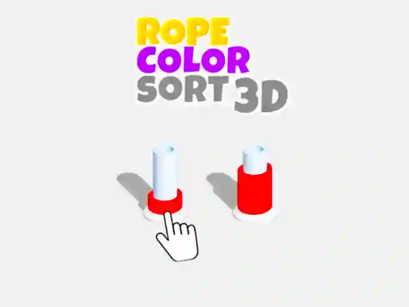 Hra Triedenie podľa farby lana 3D online Hra Triedenie podľa farby lana 3D online