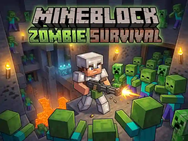 Hra Mineblock Zombie Survival online