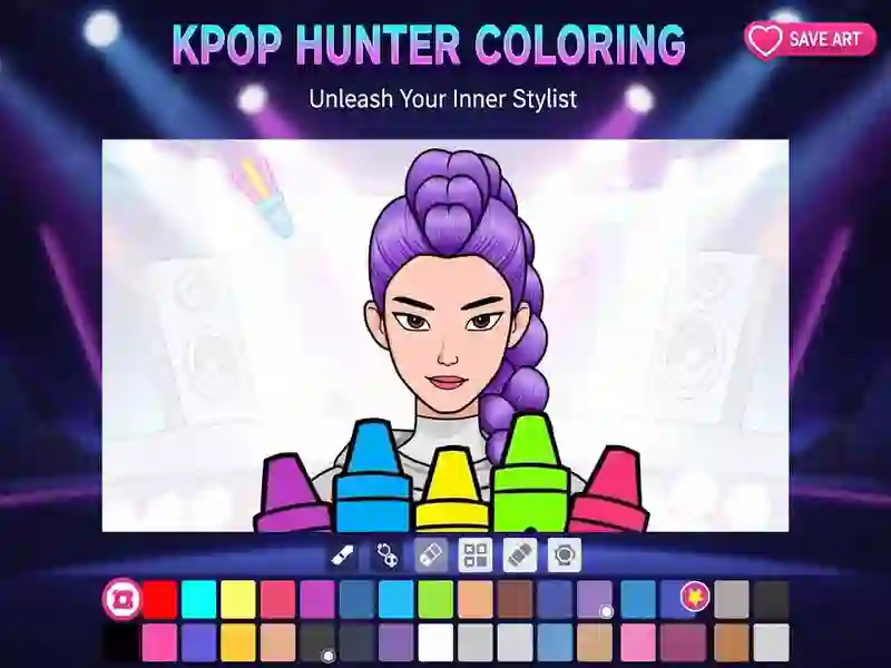 Hra Omaľovánka: K-Pop Hunters online