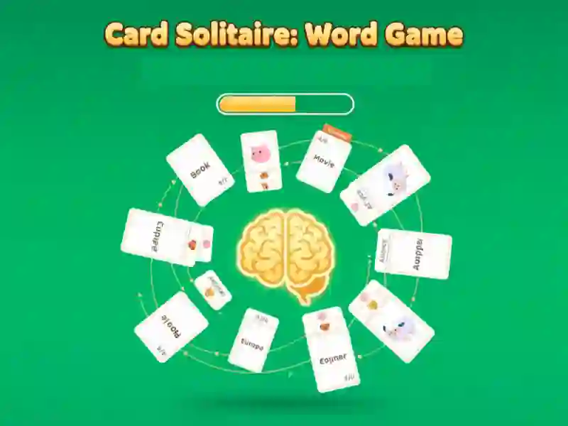 Hra Kartový solitaire: Slovná hra online