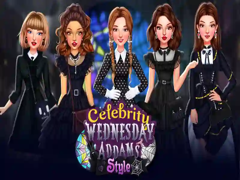 Hra Celebrity v štýle wensens addams online
