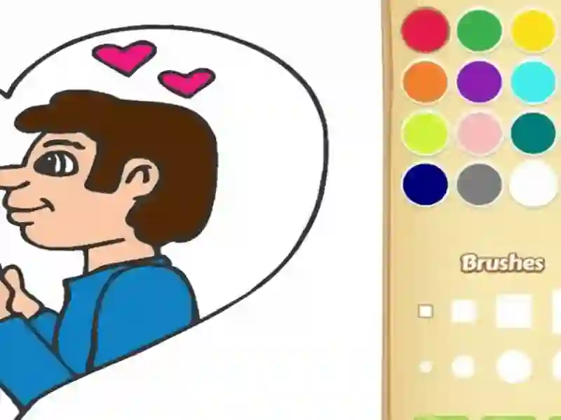 Hra Vyfarbenie knihy pre deti: Láska online