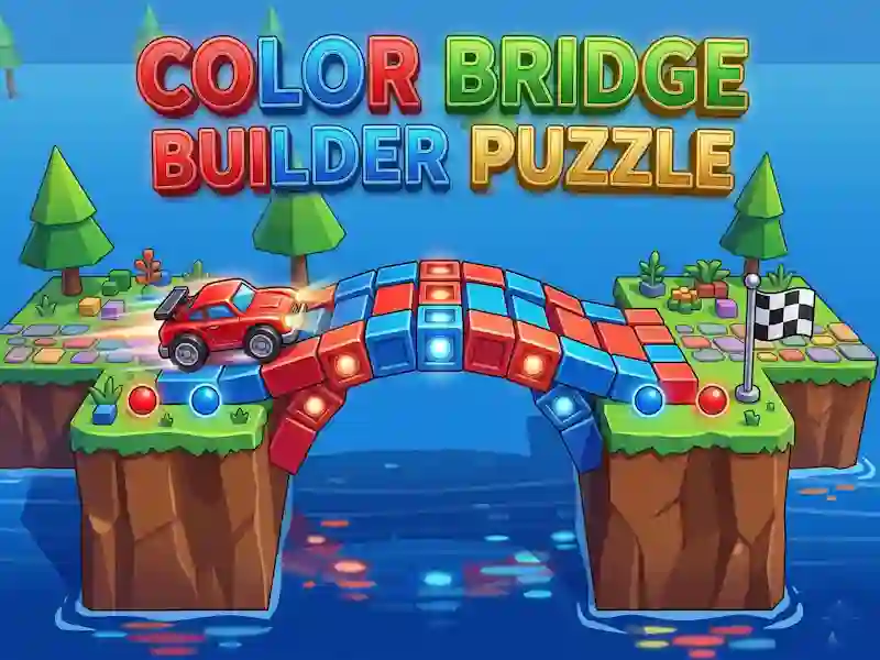 Hra Color Bridge Builder Puzzle online