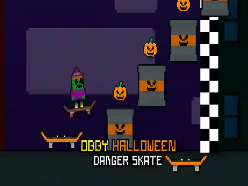 Hra OBBI Halloween: Nebezpečné korčule online
