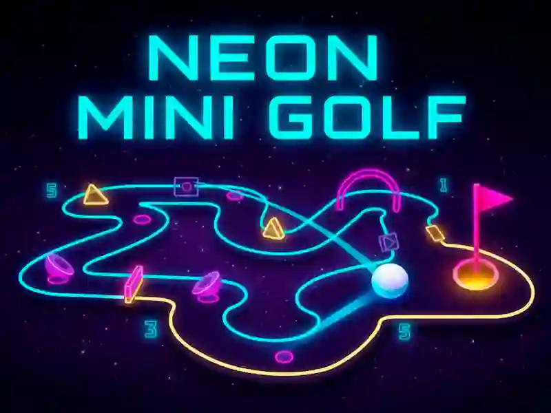 Hra Neónový minigolf online