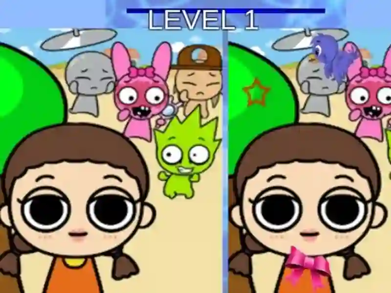 Hra Sprunks and the Squid Game: Nájdite rozdiely online Hra Sprunks and the Squid Game: Nájdite rozdiely online