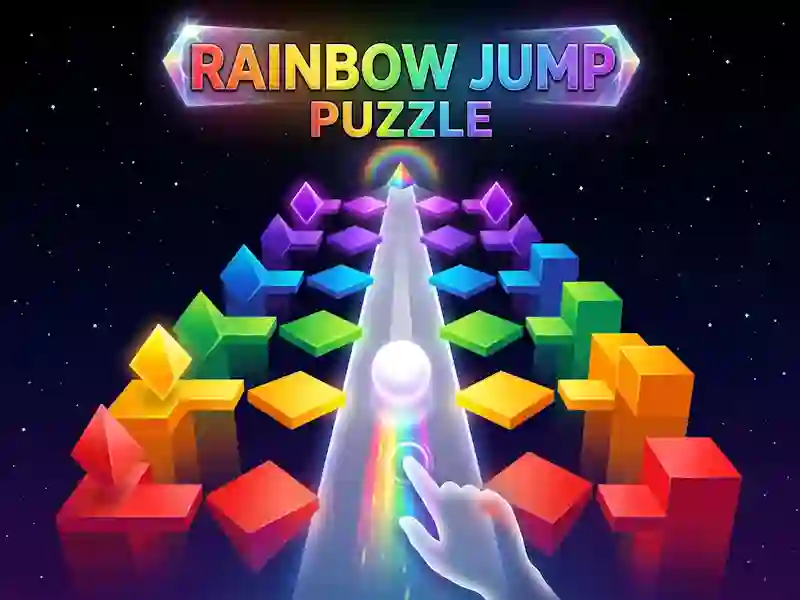 Hra Rainbow Jump Puzzle online