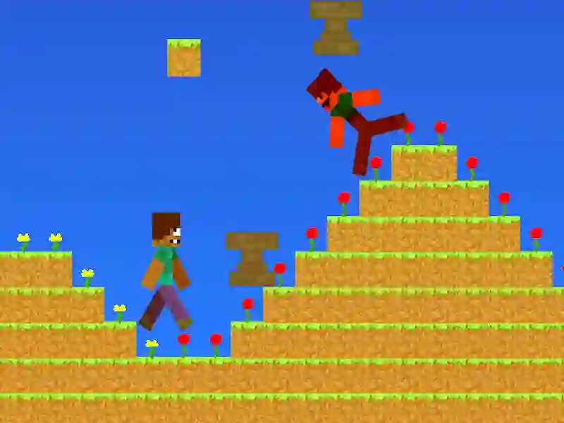 Hra Minecraft: NUB proti Pro. Dážď pochádza z bitia online