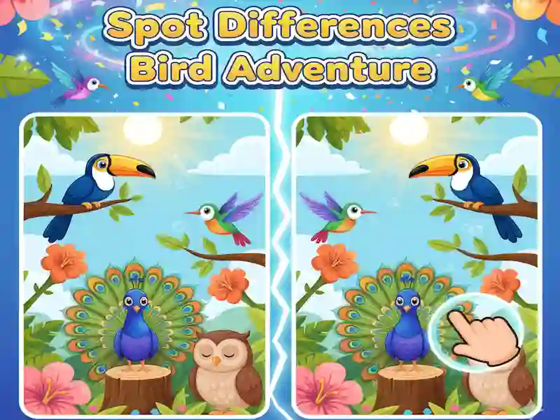Hra Spot the Differences Adventure with Birds online