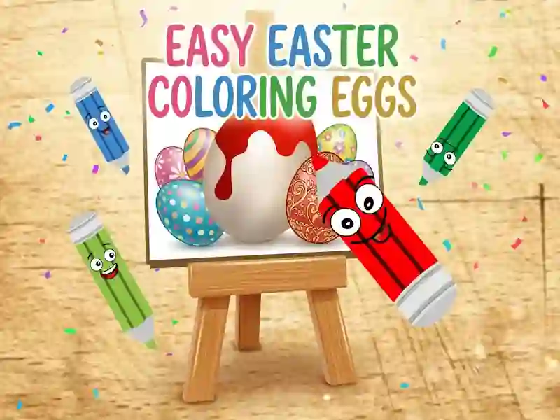 Hra Easy Easter Coloring Eggs online