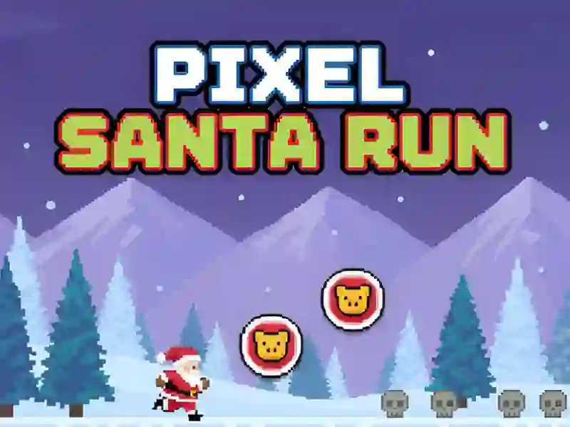 Hra Pixel Santa beží online