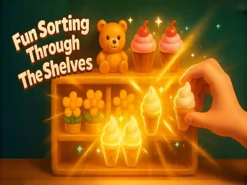 Hra Zábavné triedenie podľa regálov online Hra Zábavné triedenie podľa regálov online