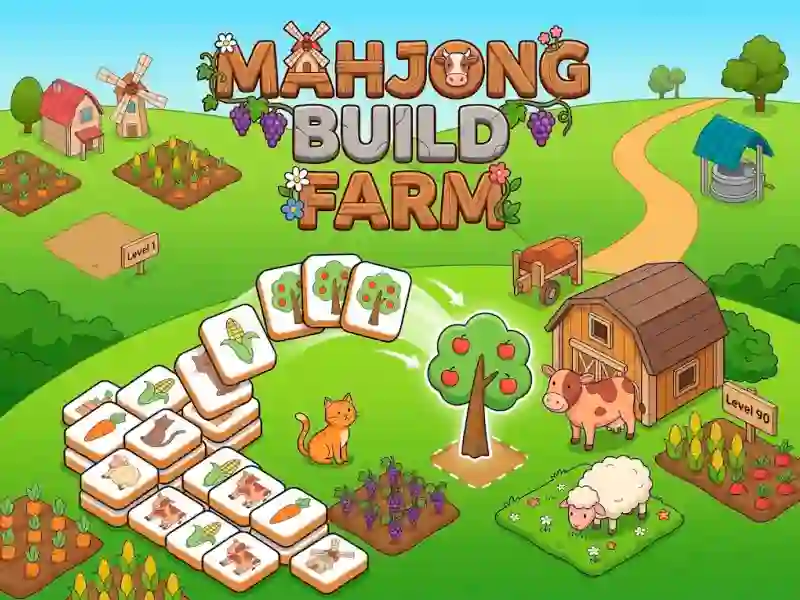 Hra Mahjong Build Farm online