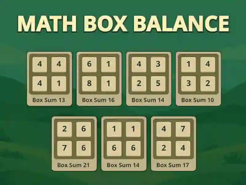 Hra Matematická rovnováha online Hra Matematická rovnováha online