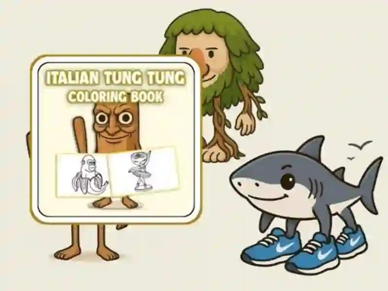 Hra Tung Tung Sahur: Omaľovánka online