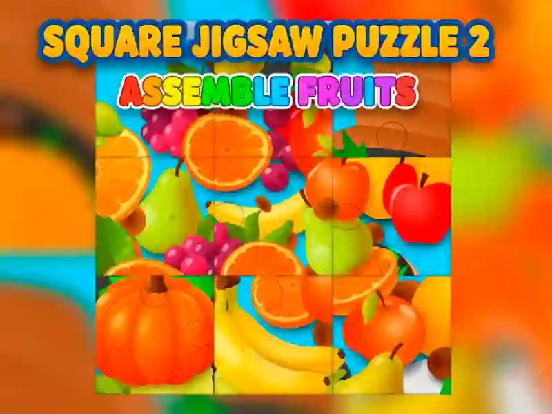 Hra Štvorcové puzzle 2 — Zbierajte ovocie online