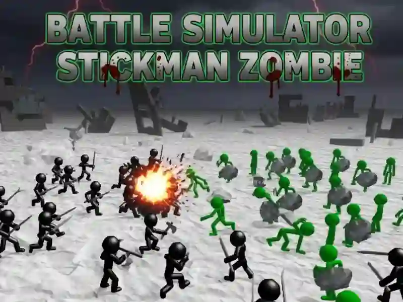 Hra Zombie stickman bojový simulátor online