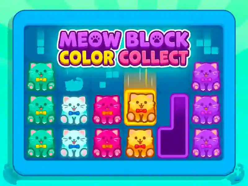 Hra Meow Block Color Collect online