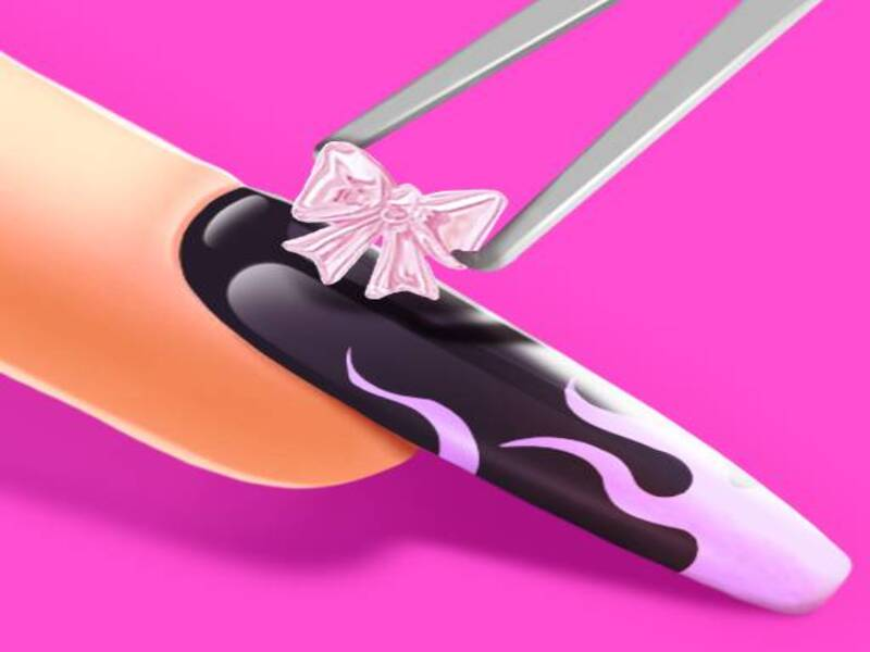 Hra 3D akrylová manikúra: Art Nails online