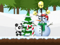 Hra Vianočný Panda Beh online