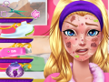 Hra Problém s tvárou Barbie hrdinky online