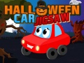 Hra Halloween autíčkový puzzle online