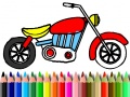 Hra Návrat do školy: Maľovanie motocyklov online