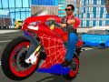 Hra Simulátor hrdinského akrobatického pavúka na bicykli 3D online