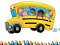 Hra Kniha na maľovanie školského autobusu online
