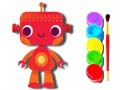 Hra Návrat do školy: Kniha na farbenie robotov online