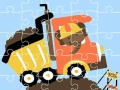 Hra Puzzle s nákladnými autami online
