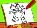 Hra Jednoduché maľovanie dinosaurov pre deti online