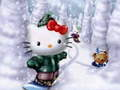 Hra Vianočný puzzle Hello Kitty online