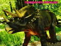 Hra Puzzle s Dinosaurom Triceratops online