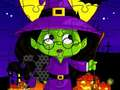 Hra Párty puzzle na Helloween o polnoci online